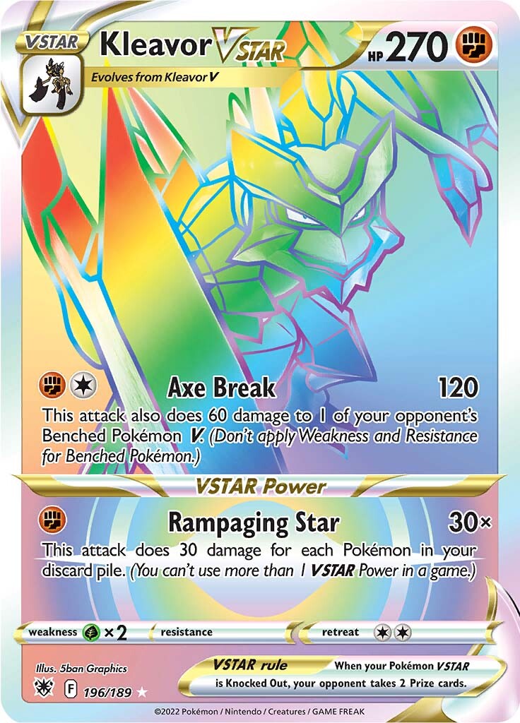 196/189 Kleavor VSTAR Hyper Rare Astral Radiance