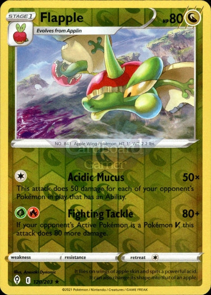 120/203 Flapple Reverse Holo Evolving Skies Single Card