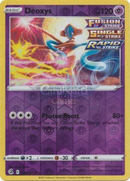 120/264 Deoxys Rare Reverse Holo Fusion Strike Single Card