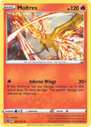 021/172 Moltres Holo Rare Brilliant Stars Pokemon TCG