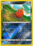121/214 Alolan Diglett Common Reverse Holo Unbroken Bonds