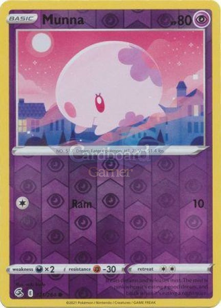 121/264 Munna Common Reverse Holo Fusion Strike Single Card