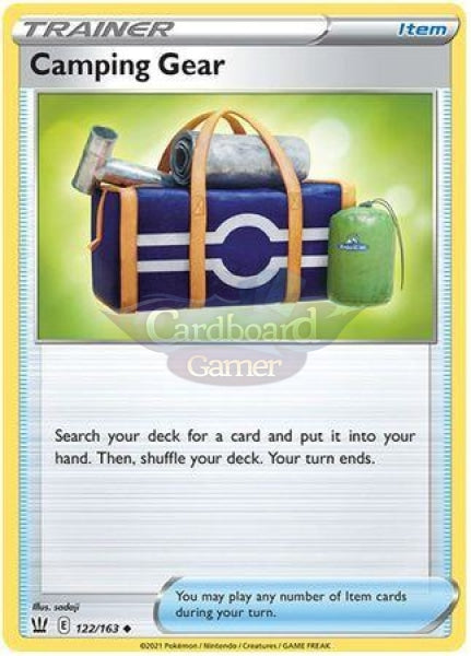 122/163 Camping Gear Item Uncommon Battle Styles Single Card