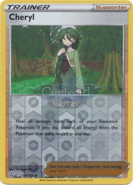 123/163 Cheryl Supporter Reverse Holo Uncommon Battle Styles Single Card