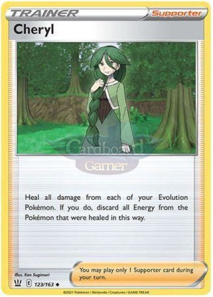 123/163 Cheryl Supporter Uncommon Battle Styles Single Card