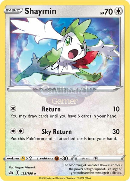 123/198 Shaymin Holo Rare Chilling Reign Single Card