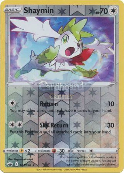 123/198 Shaymin Rare Reverse Holo Chilling Reign Single Card