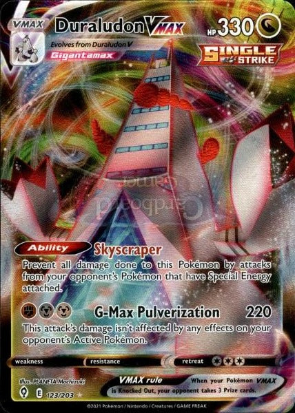 123/203 Duraludon Vmax Evolving Skies Single Card