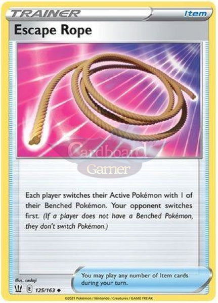 125/163 Escape Rope Item Uncommon Battle Styles Single Card