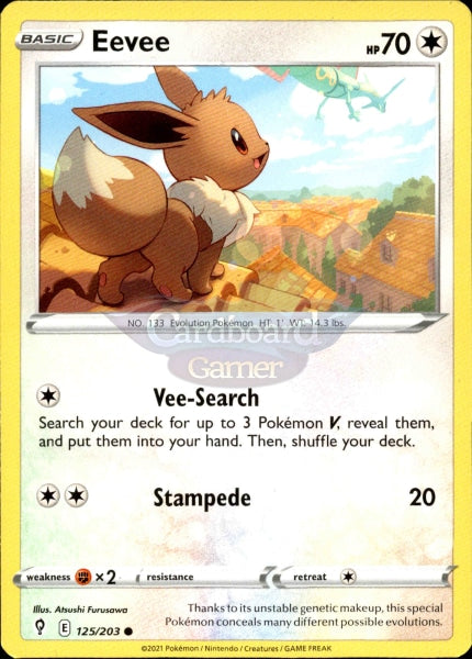 125/203 Eevee Evolving Skies Single Card