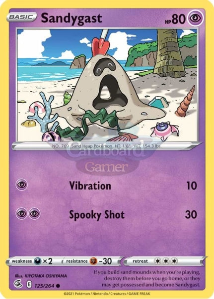 125/264 Sandygast Common Fusion Strike Single Card