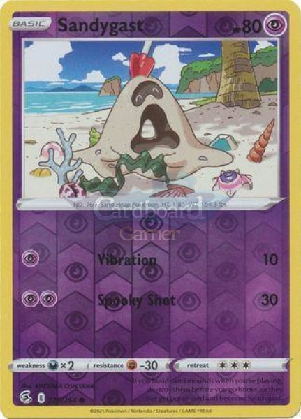 125/264 Sandygast Common Reverse Holo Fusion Strike Single Card