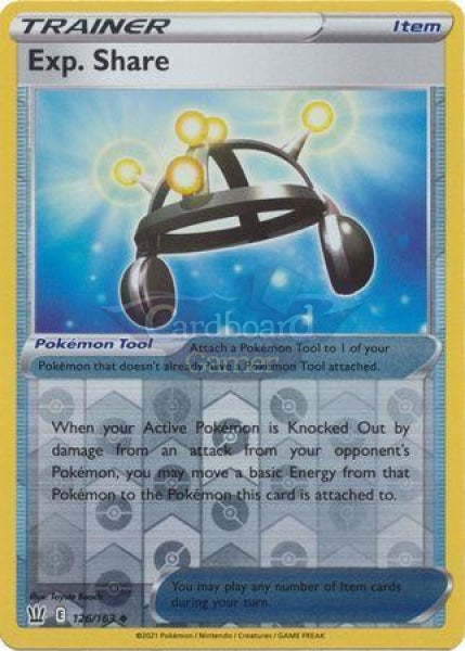 126/163 Exp. Share Item Reverse Holo Uncommon Battle Styles Single Card