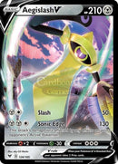 126/185 Aegislash V Ultra Rare Vivid Voltage Single Card