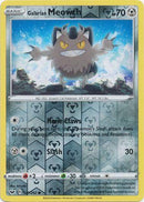 127/202 Galarian Meowth Common Reverse Holo Sword & Shield