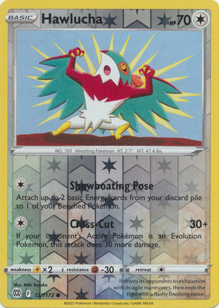 127/172 Hawlucha Common Reverse Holo Brilliant Stars Pokemon TCG