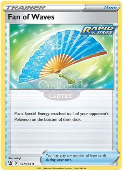 127/163 Fan Of Waves Item Uncommon Battle Styles Single Card