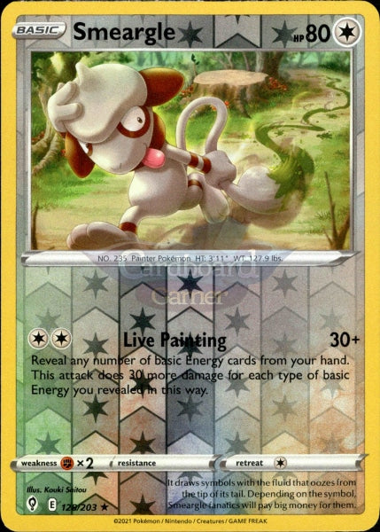 128/203 Smeargle Reverse Holo Evolving Skies Single Card