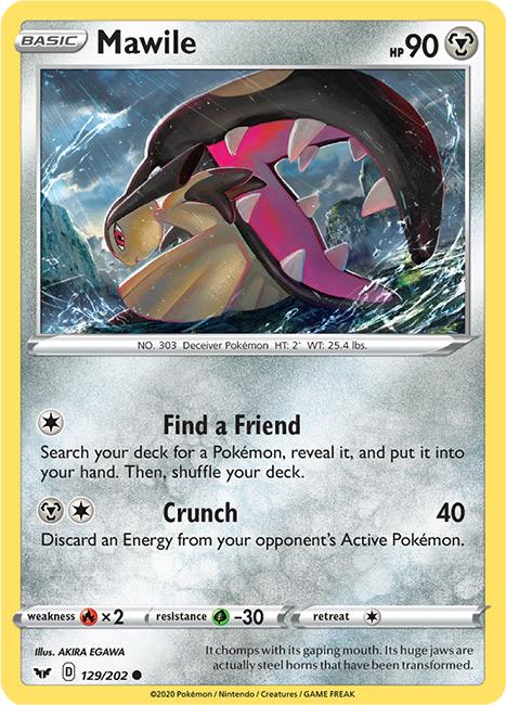 129/202 Mawile Common Sword & Shield