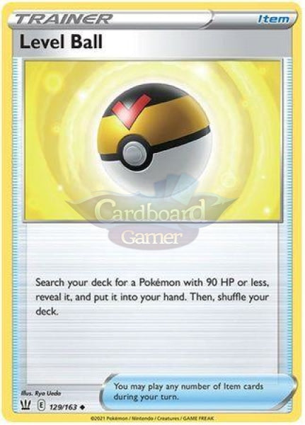 129/163 Level Ball Item Uncommon Battle Styles Single Card