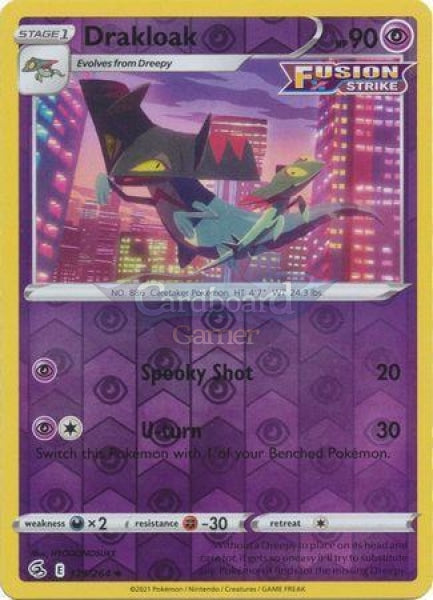 129/264 Drakloak Uncommon Reverse Holo Fusion Strike Single Card