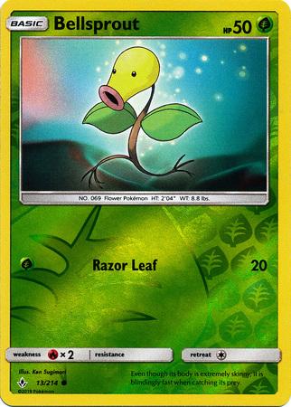 13/214 Bellsprout Common Reverse Holo Unbroken Bonds