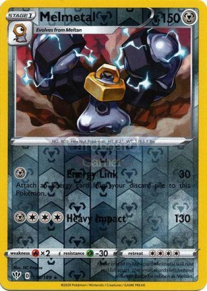 130/189 Melmetal Rare Reverse Holo Darkness Ablaze Single Card