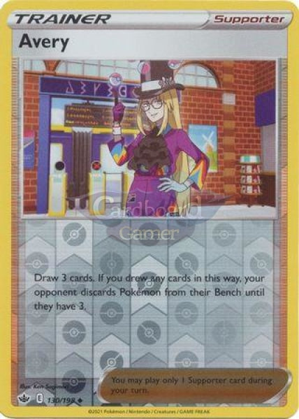 130/198 Avery Uncommon Reverse Holo Chilling Reign Single Card