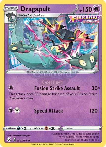 130/264 Dragapult Holo Rare Fusion Strike Single Card