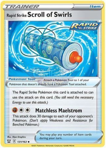 131/163 Rapid Strike Scroll Of Swirls Item Uncommon Battle Styles Single Card