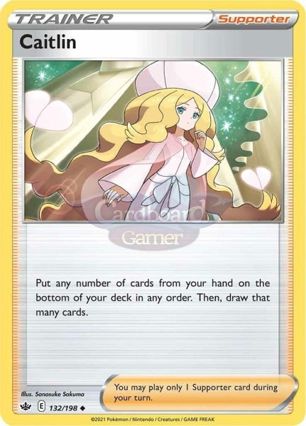 132/198 Caitlin Uncommon Chilling Reign Single Card