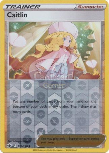 132/198 Caitlin Uncommon Reverse Holo Chilling Reign Single Card