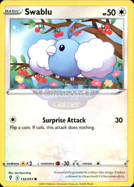 132/203 Swablu Evolving Skies Single Card