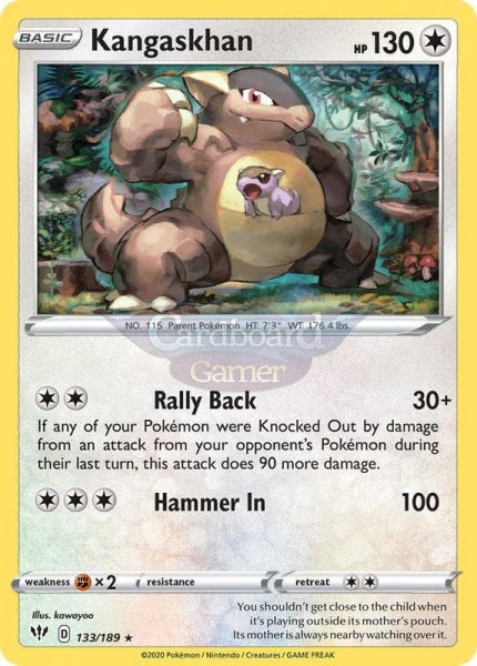 133/189 Kangaskhan Holo Rare Darkness Ablaze Single Card