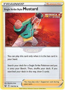 134/163 Single Strike Style Mustard Supporter Uncommon Battle Styles Card