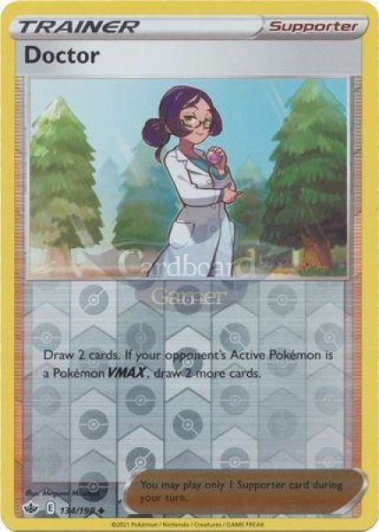 134/198 Doctor Uncommon Reverse Holo Chilling Reign Single Card