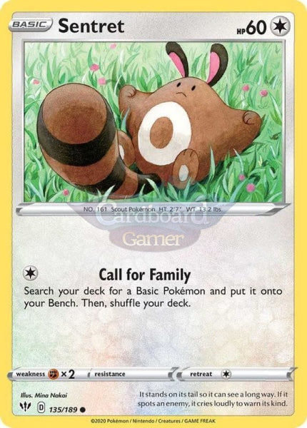 135/189 Sentret Common Darkness Ablaze Single Card