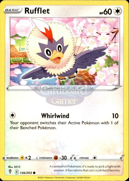 136/203 Rufflet Evolving Skies Single Card