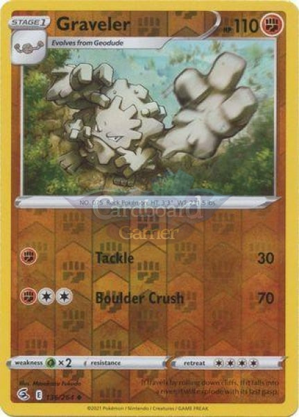 136/264 Graveler Uncommon Reverse Holo Fusion Strike Single Card