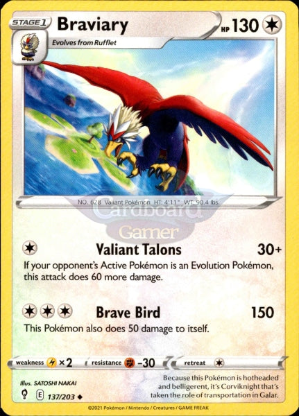 137/203 Braviary Evolving Skies Single Card