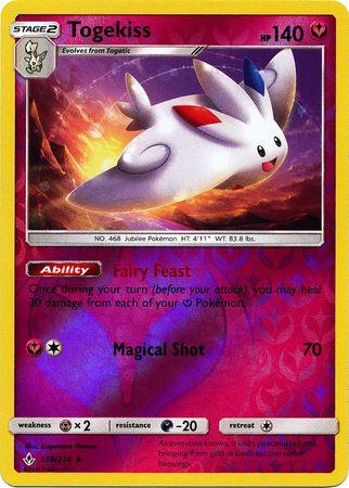 138/214 Togekiss Holo Rare Reverse Holo Unbroken Bonds