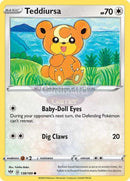 138/189 Teddiursa Common Darkness Ablaze Single Card