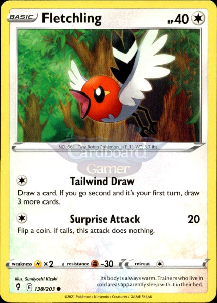 138/203 Fletchling Evolving Skies Single Card