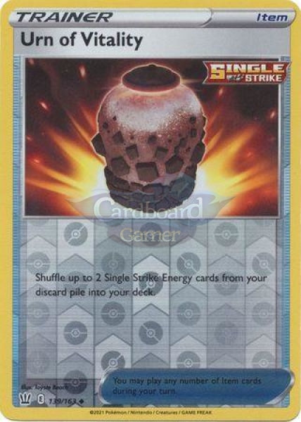 139/163 Urn Of Vitality Item Reverse Holo Uncommon Battle Styles Single Card