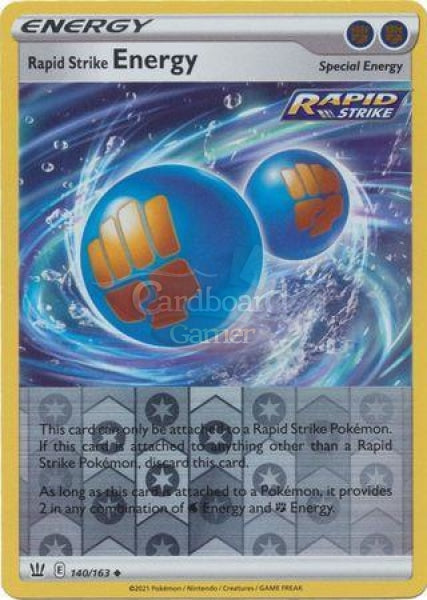 140/163 Rapid Strike Energy Reverse Holo Uncommon Battle Styles Single Card