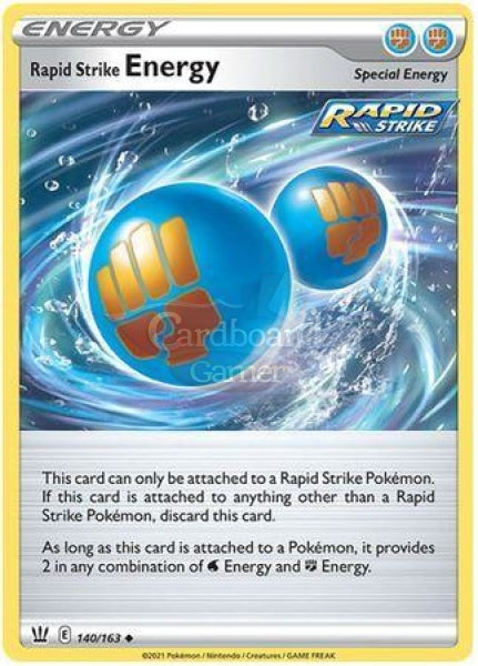 140/163 Rapid Strike Energy Uncommon Battle Styles Single Card