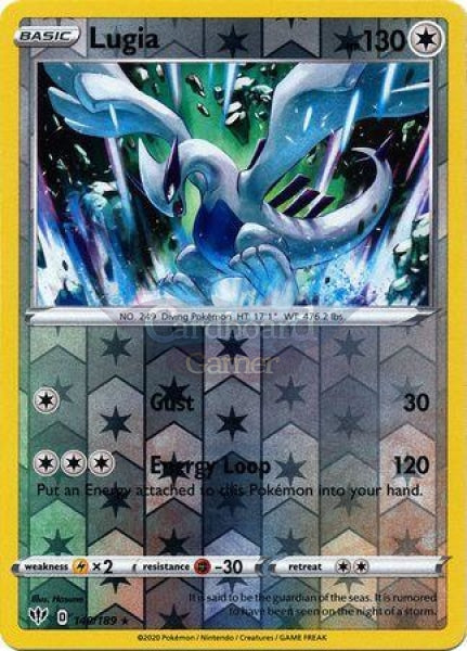 140/189 Lugia Rare Reverse Holo Darkness Ablaze Single Card