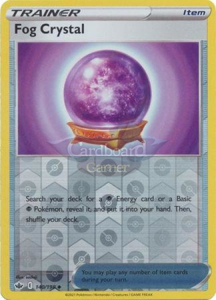 140/198 Fog Crystal Uncommon Reverse Holo Chilling Reign Single Card
