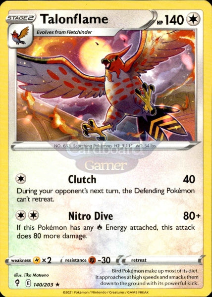 140/203 Talonflame Evolving Skies Single Card