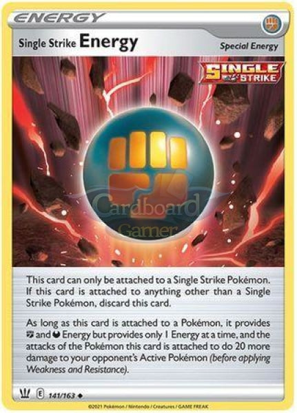 141/163 Single Strike Energy Uncommon Battle Styles Card